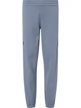 Jogger de chándal en color azul, con cintura elástica y bolsa laterales, confeccionado en mezcla de algodón y poliéster.