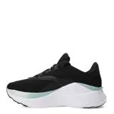 Championes Puma Softride Mayve de mujer, color negro con detalles en blanco y verde agua. Capellada liviana con tejido respirable, entresuela Softride y plantilla Softfoam+ para mayor amortiguación.