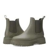 Botas de lluvia Miss Carol Vani color marrón claro, con elástico lateral y suela track.