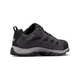 Championes de trekking Columbia Crestwood Low, color marrón con detalles en negro y suela beige. Confeccionados en cuero, malla y red, con entresuela ligera Techlite y suela de goma de tracción Omni-Grip.