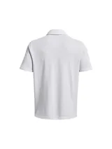 Remera polo Under Armour Team Tech para hombre, color azul marino con logo blanco en el pecho.