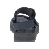 Sandalias negras Merrell Alpine Strap con tiras ajustables de velcro, empeine de ante y textil, forro de tejido polar y suela de goma.