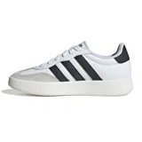 Championes Adidas Barreda blancos con detalles en negro y gris. Presentan las tres tiras clásicas de Adidas en los laterales y suela de goma.