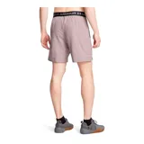 Short deportivo Under Armour Vanish Woven de hombre, color celeste con calza interior negra y logo estampado en la pierna izquierda.