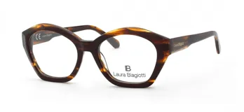 Armazón para lentes Laura Biagiotti modelo 49 col HA, de acetato color carey.