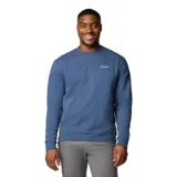 Buzo Columbia de hombre, color azul con logo de la marca bordado en blanco en el pecho. Diseño clásico de cuello redondo, puños y dobladillo acanalados.