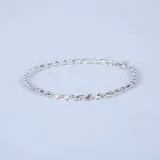 Pulsera de plata 925 con eslabones trenzados.