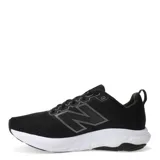 Championes New Balance 460 V4 para hombre, color negro con logo plateado y suela blanca.