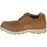 Zapato Caterpillar modelo Prez WP para hombre, color marrón. Fabricado en nobuk impermeable con forro de malla de nailon, plantilla Ease, entresuela Ease y suela de goma duradera. Cuenta con tecnología CLEANSPORT NXT para control de olores.