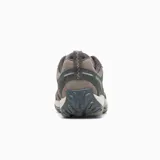 Championes de trekking Merrell Accentor 3, color marrón y gris, con capellada de gamuza y malla transpirable, cordones y correas reciclados, puntera de goma protectora, entresuela de espuma EVA y suela de goma con tracción duradera.