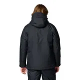 Campera de esquí Columbia Last Tracks Jacket para hombre, color marrón claro con detalles en negro. Impermeable, transpirable y termorreflectante, con capucha ajustable y extraíble, faldón para nieve, bolsillos con cremallera y dobladillo ajustable.