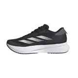 Championes de running Adidas Adizero SI2, color negro con detalles en blanco y gris. Cuentan con amortiguación Lightstrike Pro y exterior de malla técnica. Contienen al menos un 20 % de material reciclado.