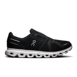 Championes urbanos On Running Cloud 6, color negro con suela blanca.
