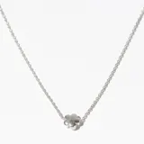 Collar de plata 925 con dije de flor.