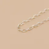 Cadena de plata 925 con eslabones tipo forcé.