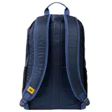 Mochila unisex Caterpillar Benali, color verde oliva y negro, con bolsillo frontal vertical con cierre, cinta reflectante ajustable, bolsillos laterales de malla, patrón bordado en el panel trasero y parche de Hypalon para fijar luz de bicicleta.