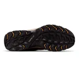 Championes de senderismo Columbia Crestwood Low, color gris oscuro y negro, con capellada de gamuza y tejido, entresuela Techlite™ para amortiguación y suela de caucho Omni-Grip™ para tracción.