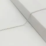 Pulsera de plata 925 con cadena tipo rolo.