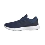 Zapatillas Adidas Coreracer de hombre, color azul marino con las tres rayas laterales en negro y suela blanca.