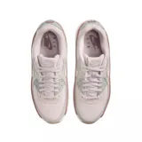 Zapatillas de deporte con diseño en tonos rosados y grises, de estilo clásico y suela con amortiguación.