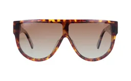 Lentes de sol con marco en tonos carey y lentes degradados.