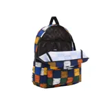 Mochila Vans Old Skool H2O con estampado a cuadros en tonos azul, naranja, verde, amarillo y blanco.