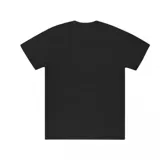 Remera negra con logo Thrasher Brick en color rosa.
