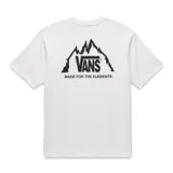 Remera de algodón blanca con logo de Vans en el pecho y corte clásico.