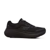 Championes de running Skechers Max Cushioning Endeavour, color negro, con capellada de malla y refuerzos sintéticos, cordones, plantilla Air-Cooled Goga Mat, amortiguación Soft Stride y entresuela Ultra Light.