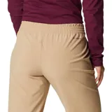 Pantalón de senderismo azul marino, de corte recto y largo tobillero, con cintura elástica ajustable, bolsillos laterales y tecnología Omni-Wick para absorción de la humedad.