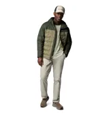 Campera Columbia Grand Trek III para hombre, con capucha, impermeable y transpirable. Forro termorreflectante Omni-Heat™ Infinity y aislamiento de plumón de 650 fill power.