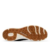 Zapatillas de senderismo impermeables Columbia Konos TRS Outdry para hombre, color verde oscuro con detalles en naranja.