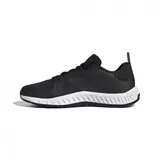 Championes Adidas Everyset Trainer negros con detalles blancos, ideales para entrenamiento.