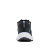 Zapatillas de senderismo Columbia Facet 75 Mid Outdry, color azul con detalles en celeste y blanco.