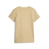 Remera color arena de corte clásico, cuello redondo y mangas cortas. Logo de Puma estampado en el pecho.