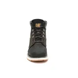 Bota de cuero nobuk texturizado color negro, con forro interno respirable, plantilla de espuma EVA suave, entresuela de EVA duradera y liviana, suela de goma duradera y de gran tracción.
