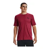 Remera celeste de Under Armour, corte clásico, mangas cortas y logo estampado en el pecho.