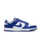 Championes Nike Dunk Bajo Retro para hombre, color blanco y azul.