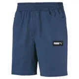 Shorts deportivos de color azul con logo de Puma y corte cómodo.