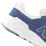 Championes urbanos New Balance modelo 997H, color azul con detalles en blanco, confeccionados en gamuza y malla, con logo "N" característico en los laterales y entresuela ENCAP.