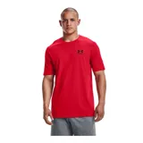 Remera celeste de Under Armour, corte clásico, mangas cortas y logo estampado en el pecho.