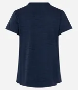 Remera deportiva de poliamida texturizada, con tecnología Dry que evapora el sudor rápidamente.