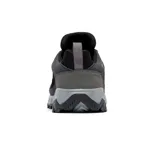 Zapatillas de senderismo Columbia Strata Trail Low WP, color negro con detalles en gris y naranja. Cuentan con tecnología Omni-Tech que las hace impermeables y transpirables, entresuela TechLite para amortiguación y suela Omni-Grip para tracción en todo tipo de terrenos.