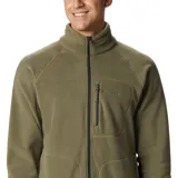 Campera polar Columbia Fast Trek II Fleece color verde oliva, con cierre frontal completo, cuello alto y bolsillos laterales con cierre.