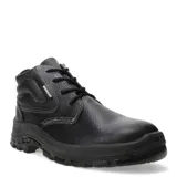 Botas de seguridad Worker Ador unisex, color negro, con puntera de composite, capellada de cuero curtido al cromo, contrafuerte termo conformado, plantilla de confort con tratamiento anti-hongos y suela de poliuretano bidensidad resistente a la abrasión.