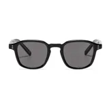 Lentes de sol unisex de plástico reciclado color negro, con filtro UV 400.