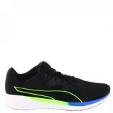 Championes de running Puma Transport Run, color negro con detalles en amarillo lima y azul.