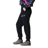 Pantalón de jogging negro con bolsillos laterales y bolsillo cargo.