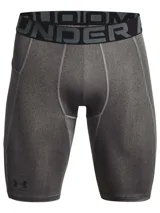 Calza corta de compresión Under Armour HeatGear color gris con cintura elástica con logo.