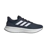 Championes Adidas Ultrarun 5 color azul marino con las tres tiras blancas.